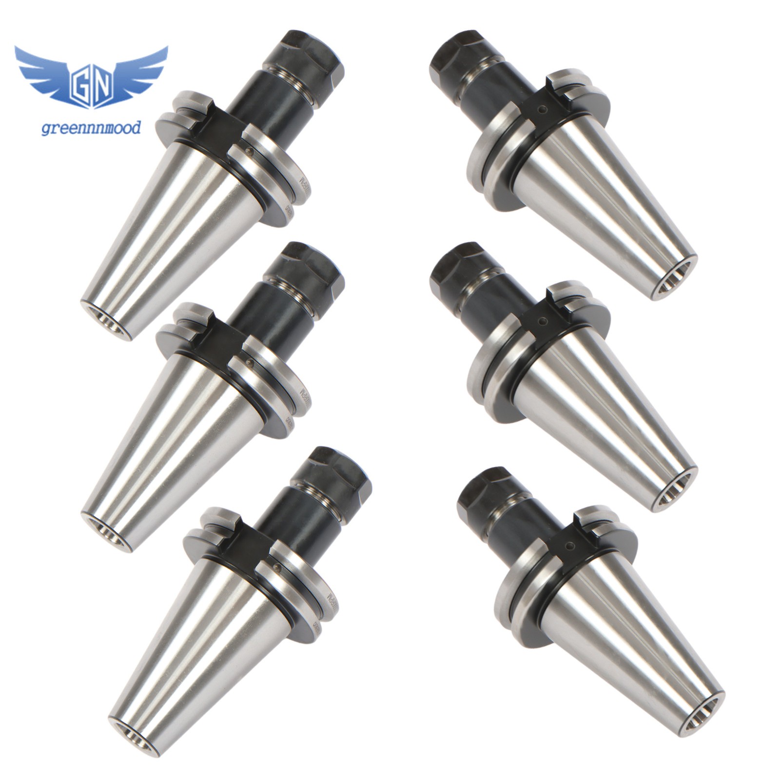 6 Chucks CAT40-ER16 Collet Chuck 70mm 2.76″ G2.5 20000RPM CNC Milling Tool