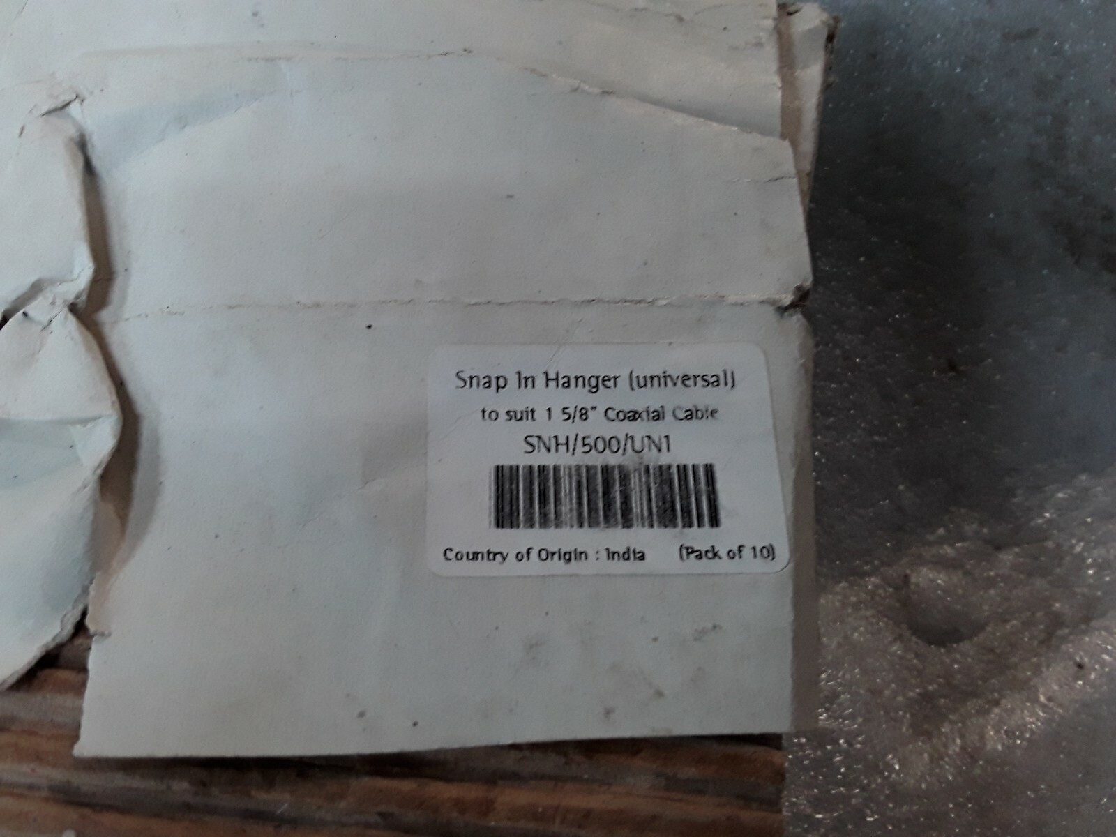Snap in Hanger (standard) to Suit 1 5/8″ Coaxial Cable, SNH/500/STD