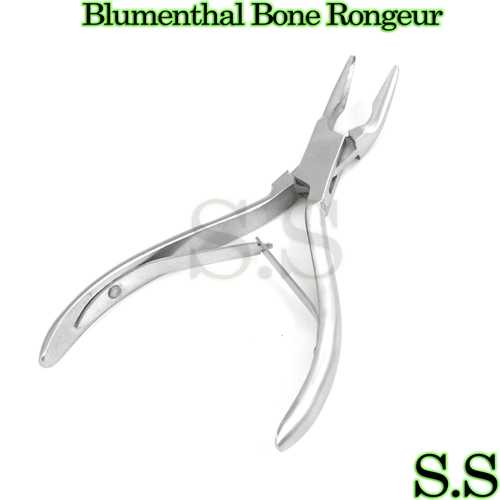 3 Pieces Of Blumenthal Bone Rongeur 30 Degree 4.5″ Surgical Dental Instruments