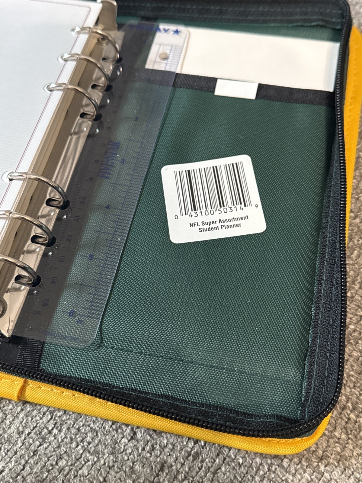 NOB VTG 1995 Mead NFL Green Bay Packers Zip Student Planner 6″ x 9″ FREE SHIPPNG