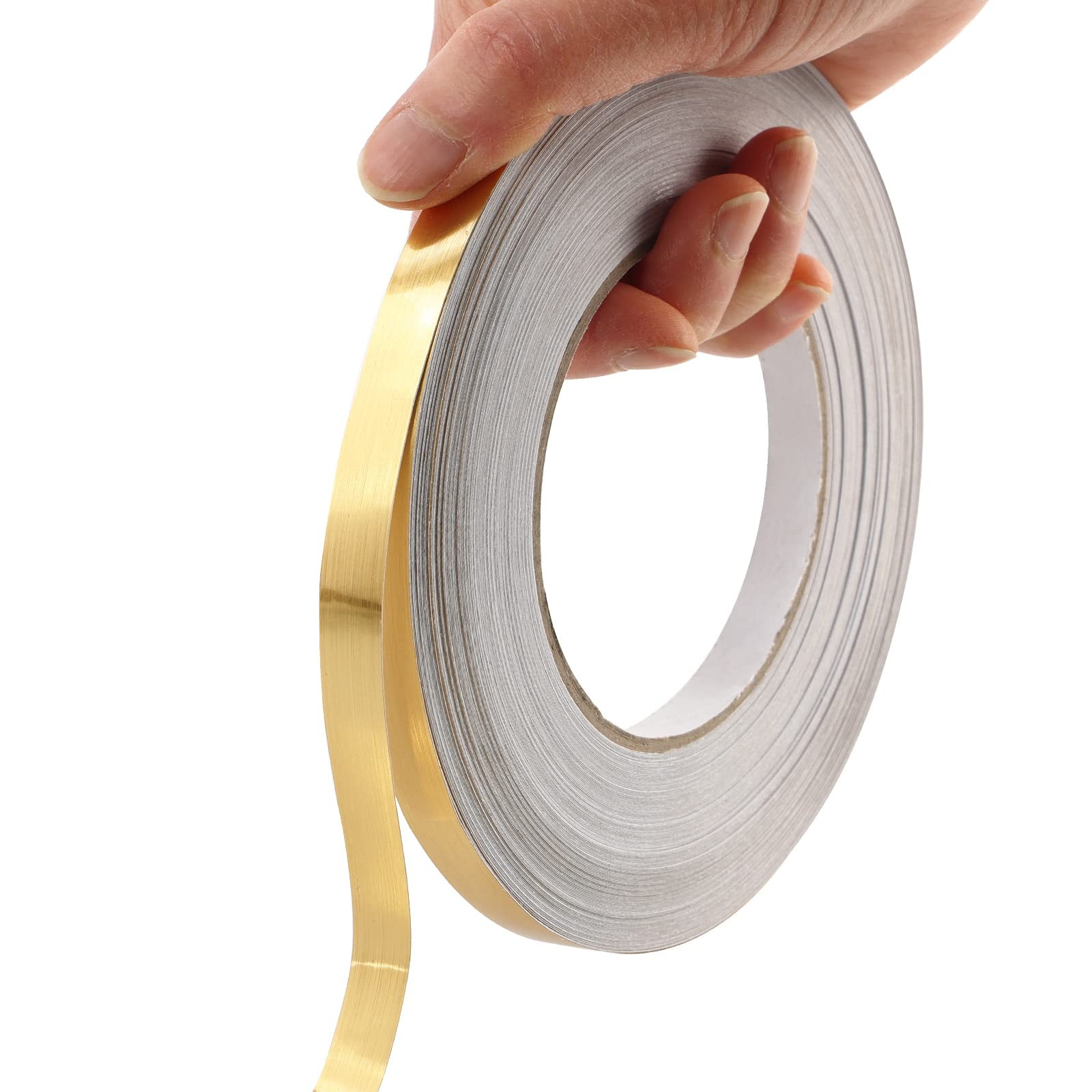 Peel and Stick Gold Metalized Polyester Mylar Film Craft Tape, Self-Adhesive Wal