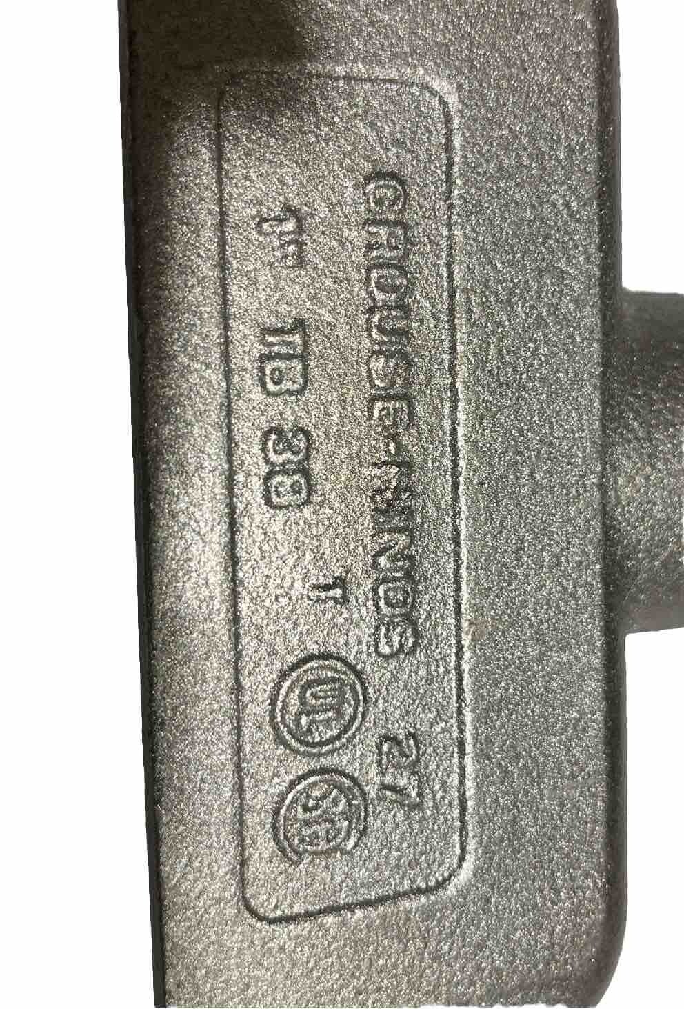 Crouse-Hinds 1” TB . TB38 Conduit Fitting