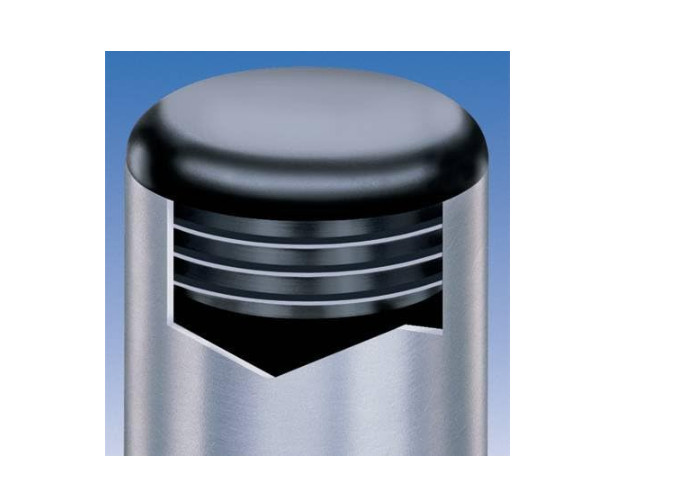 3″ OD Round LDPE Black Plastic End Caps Plugs 14-18Ga Fits ID 2.83″ to 2.90″ Pk