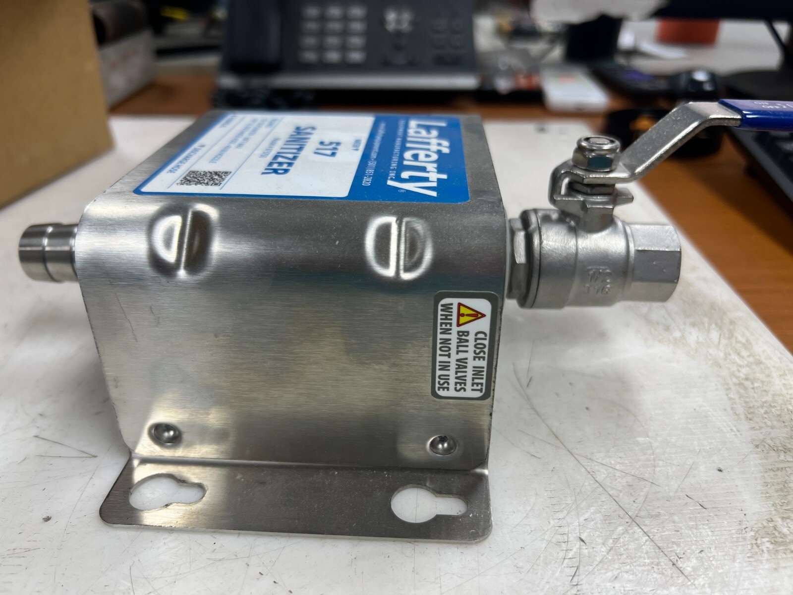 👀 NEW LAFFERTY 3/4″ 517 SANITIZER 35-125 PSI 5.4 GPM @ 40 PSI 973750