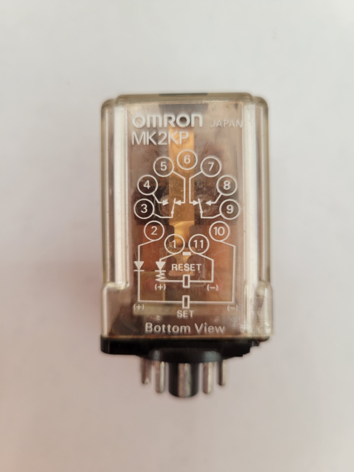 Omron MK2KP Intermediate Relay Plug-in Mount 5A 250VAC DPDT Coil 24VAC 11-Pin