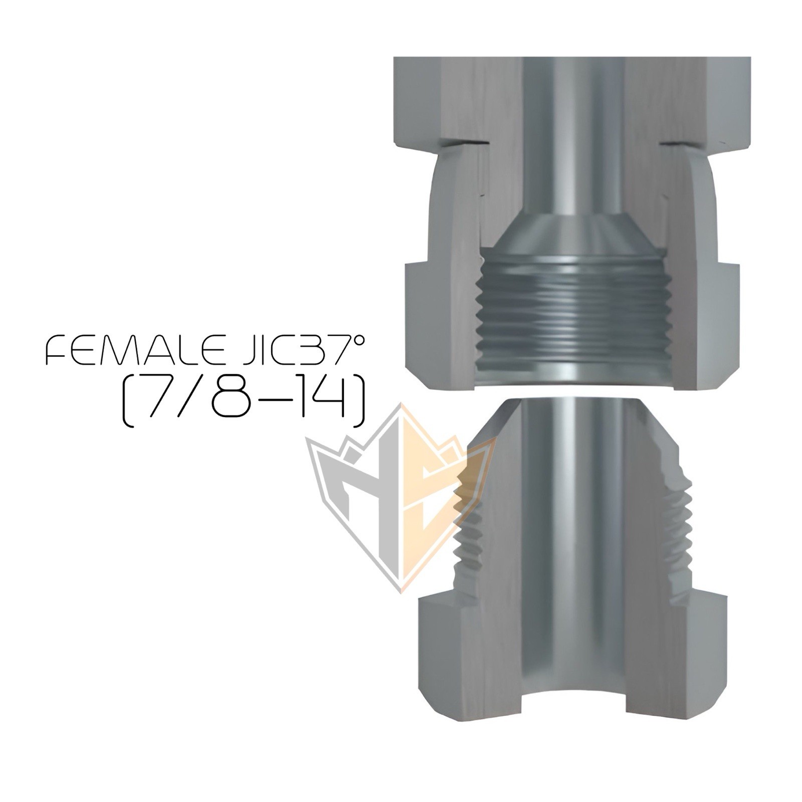 5/8” Hydraulic Hose Assembly – JIC 10F Swivel x JIC 10F Swivel (7/8-14) 3625 PSI