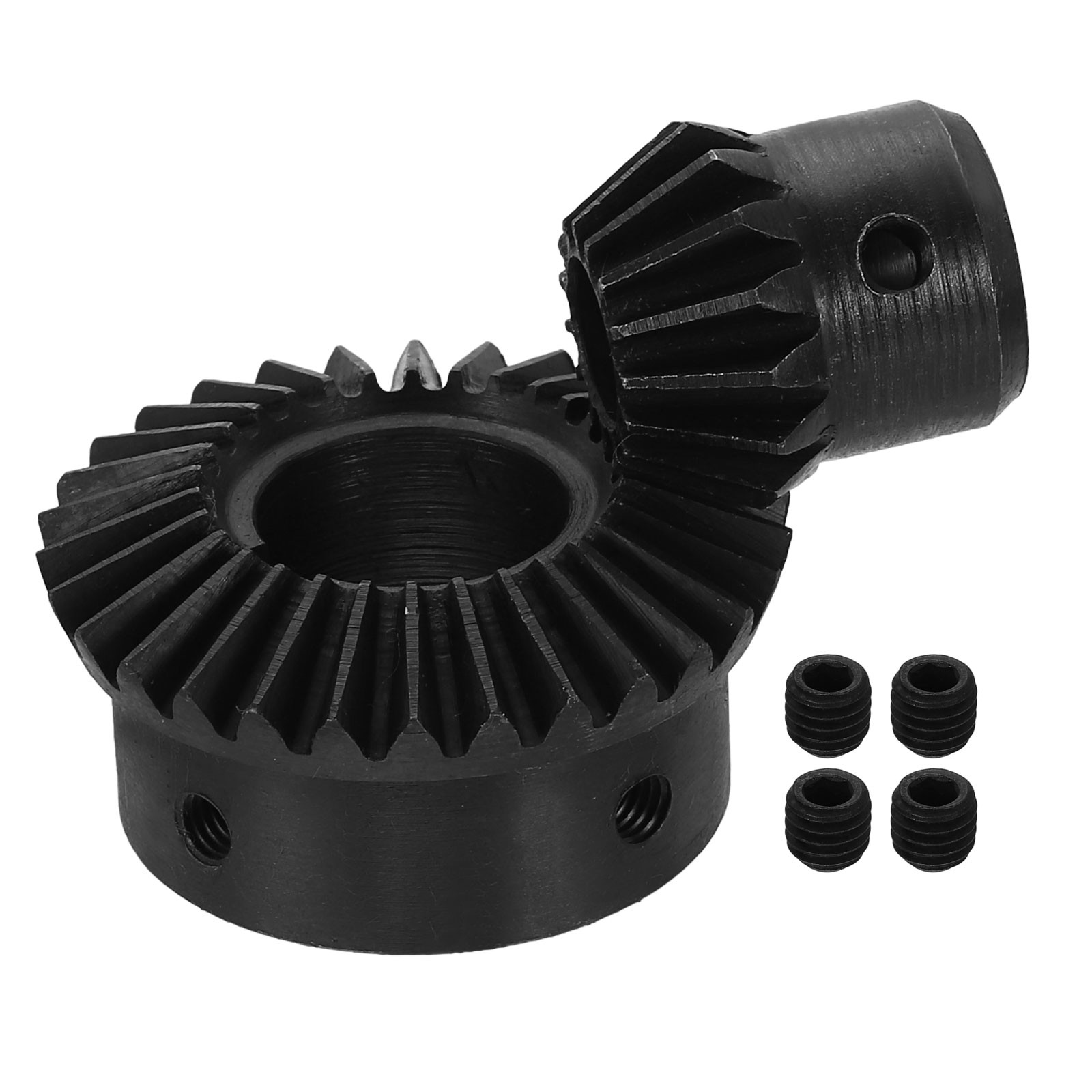 2Pcs Tapered Bevel Gear Set, 1.5 m 1:2 (15T/30T) Bevel Gears(10/19mm Shaft Hole)