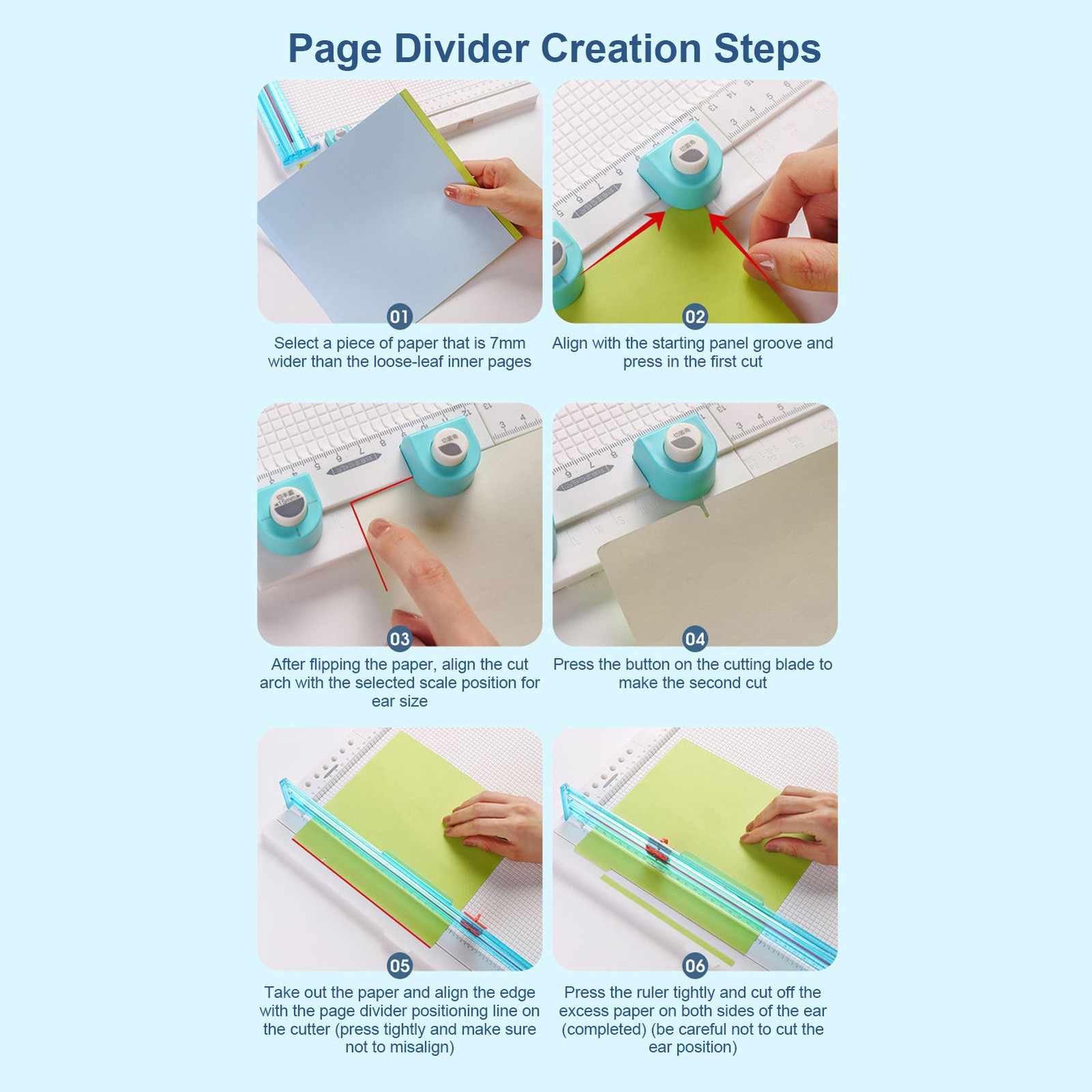 12.2in Paper Trimmer Scoring Board Craft Paper Cutter Folding Scorer 7 In 1 NY
