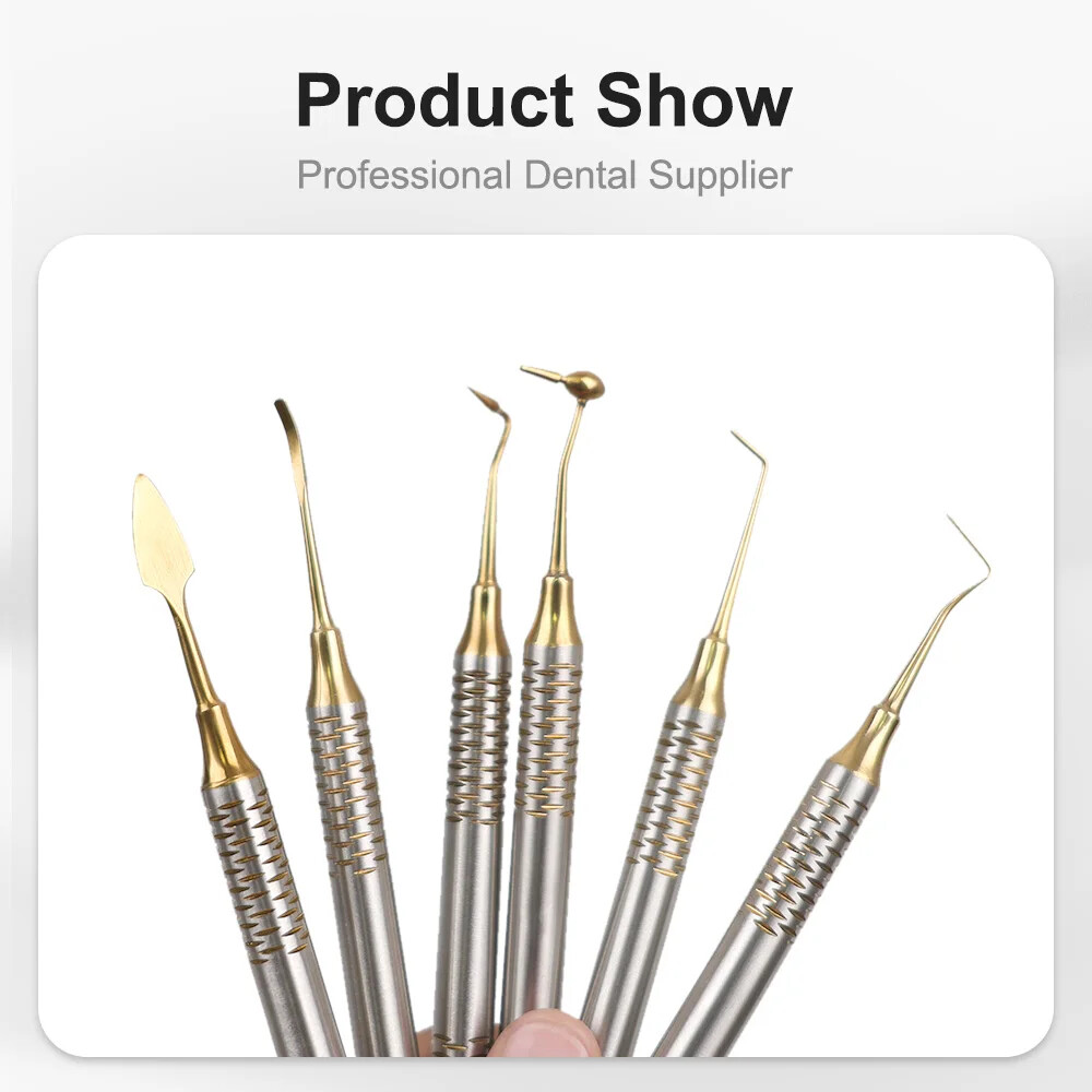 6Pcs/Set Dental Composite Resin Filling Spatula Repair Restorative Instruments