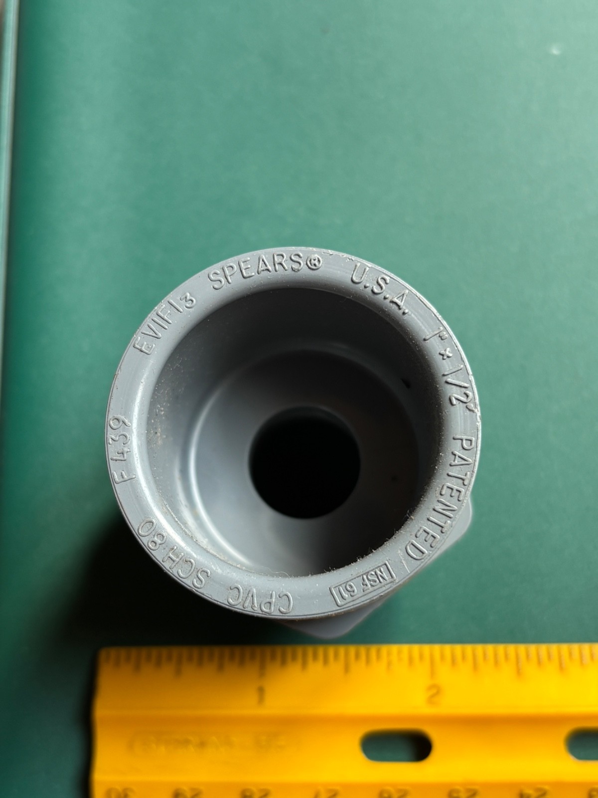 NOS Spears 1″x1/2″ Female Reducer Adaptor CPVC SCH 80 NSF 61 F439