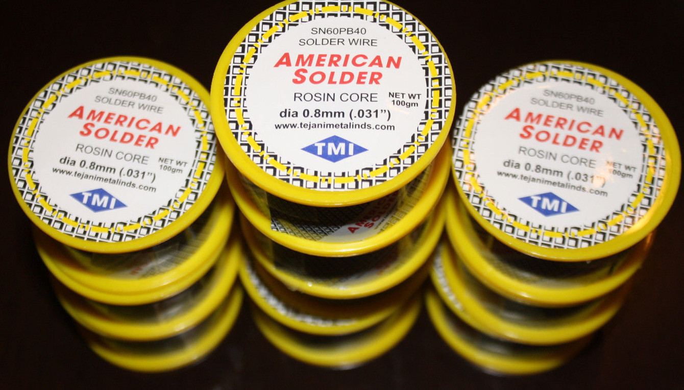 New 60/40 Tin/Lead Flux 2 % .8mm Tin Rosin Core Solder Wire 10 rolls new