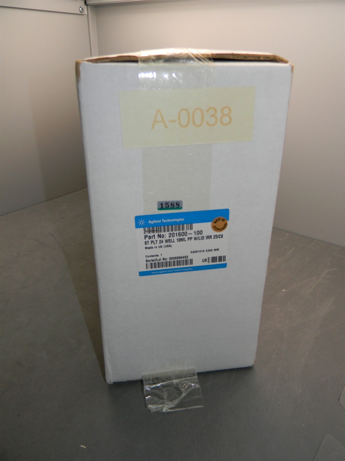 Agilent 201600-100 ST PLT 24 Well 10 mL PP W/Lid IRR 25/CS