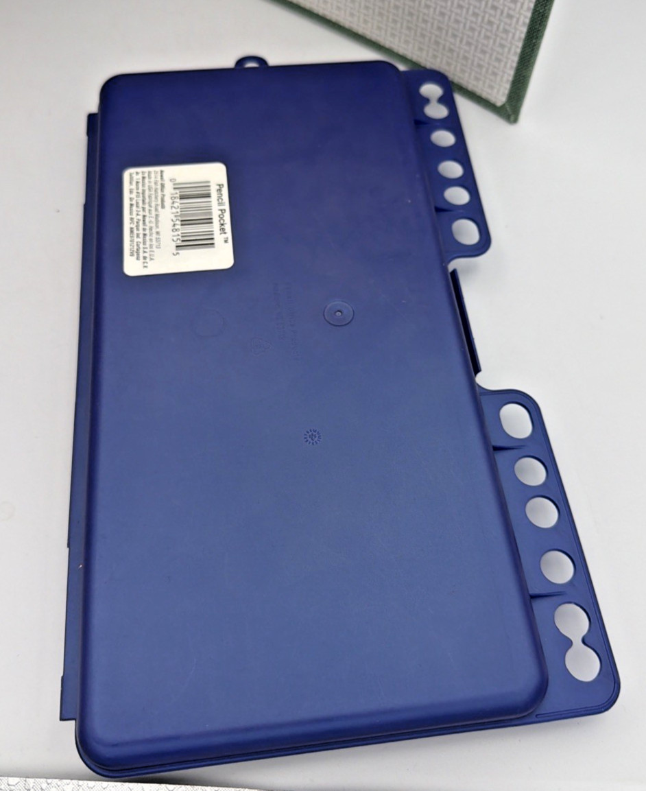 1991 Mead Canvasbacks Binder Teal Cotton Canvas + Slim Notebook SPACEMAKER Denim