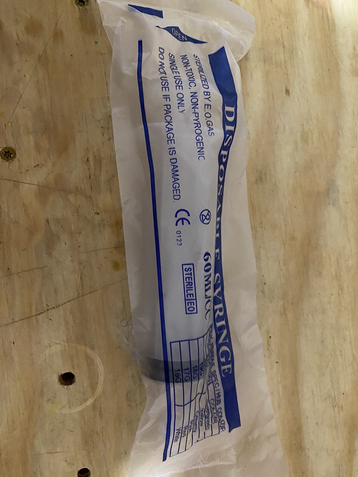 60 ml /cc Large Plastic Syringe for Scientific and Industrial Use (Pack of 10)