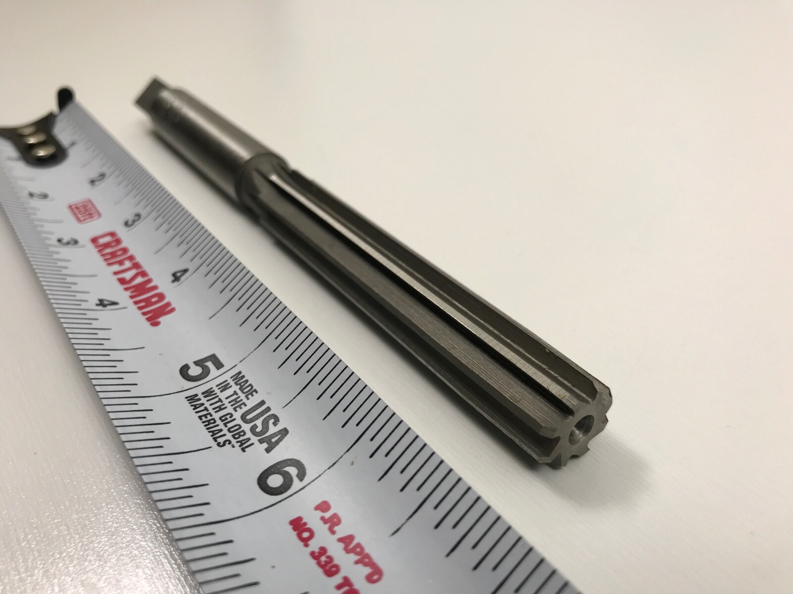 9/16″ BEARD Carbon Steel Hand Reamer Straight Flute Made in USA