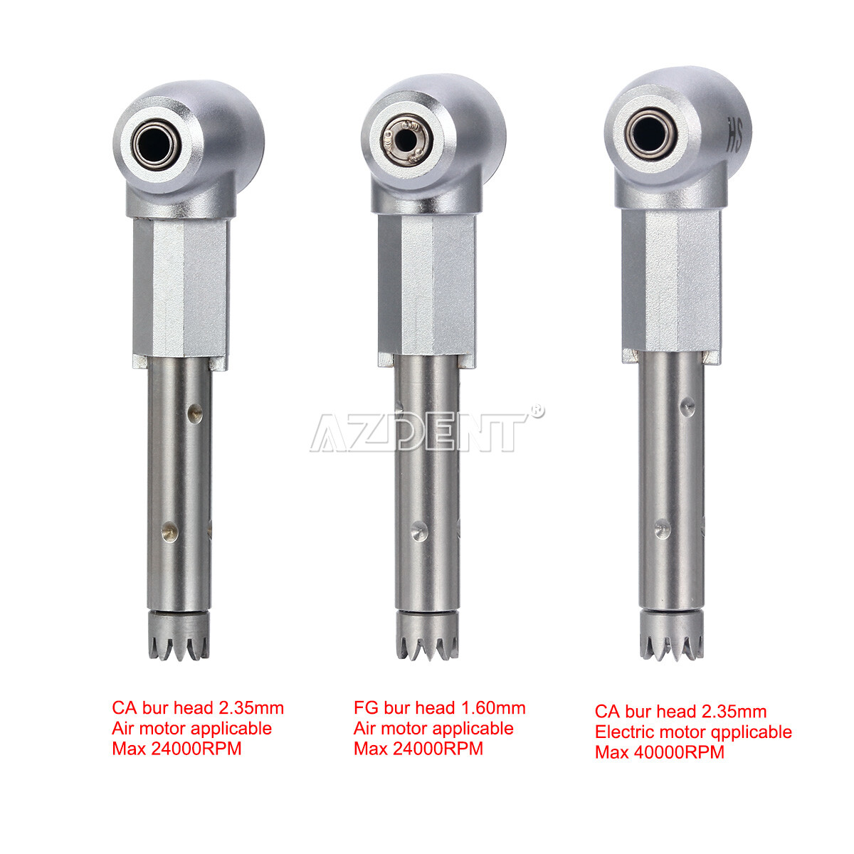 3Types Dental Intra Contra Angle Heads Fit KAVO Contra Angle Low Speed Handpiece