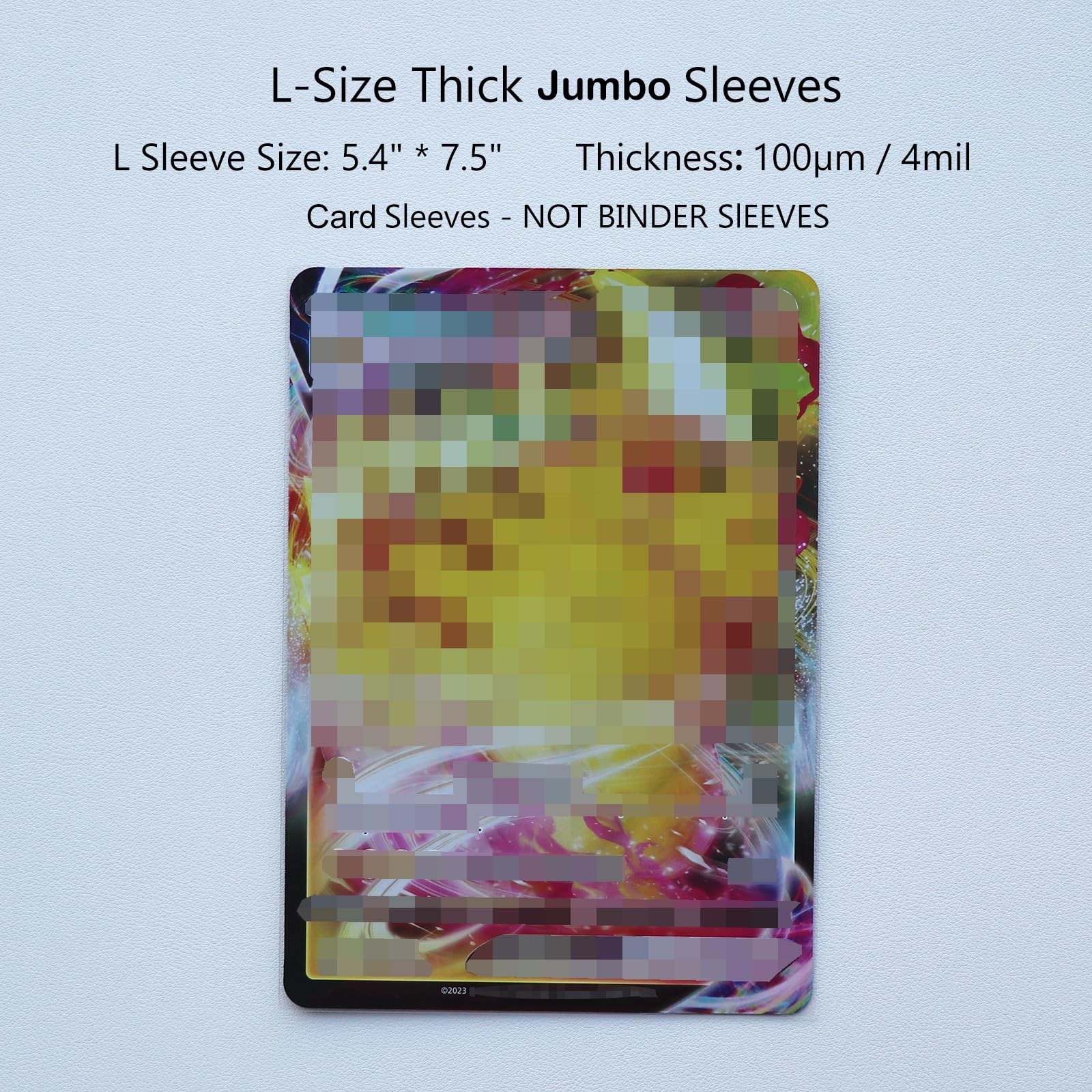 Jumbo Card Sleeves Size L:5.4 x 7.4 Inch – Card Sleeves for Oversized TCG Tra…