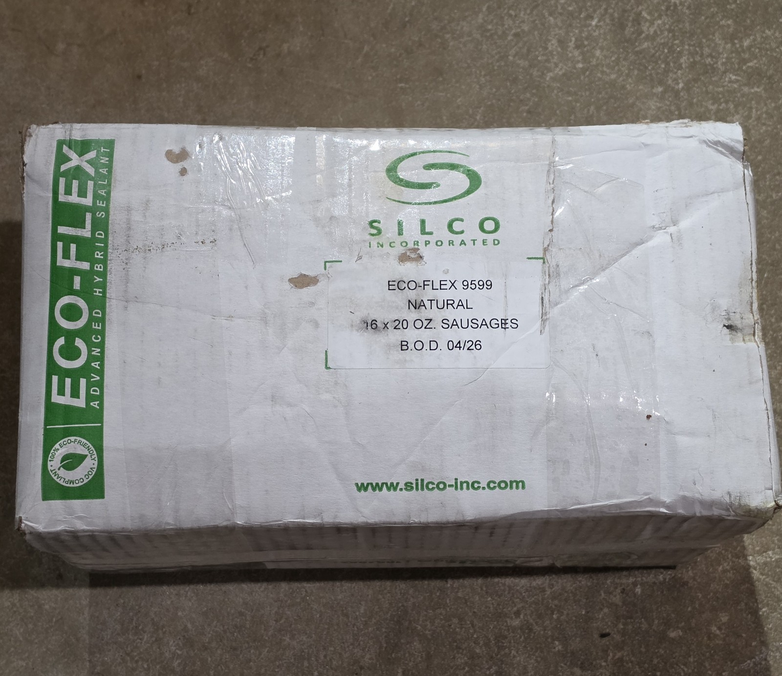Lot of 16: Silco Eco-Flex EF-9500 High Performance Hybrid Adhesive/Sealant 20oz