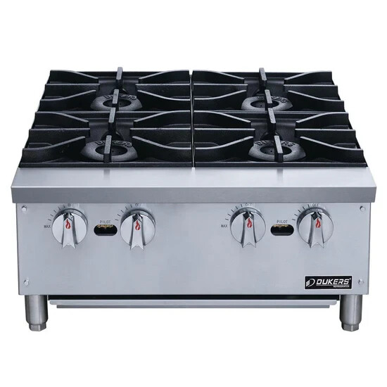 24″ Dukers Hot Plate with 4 Burners
