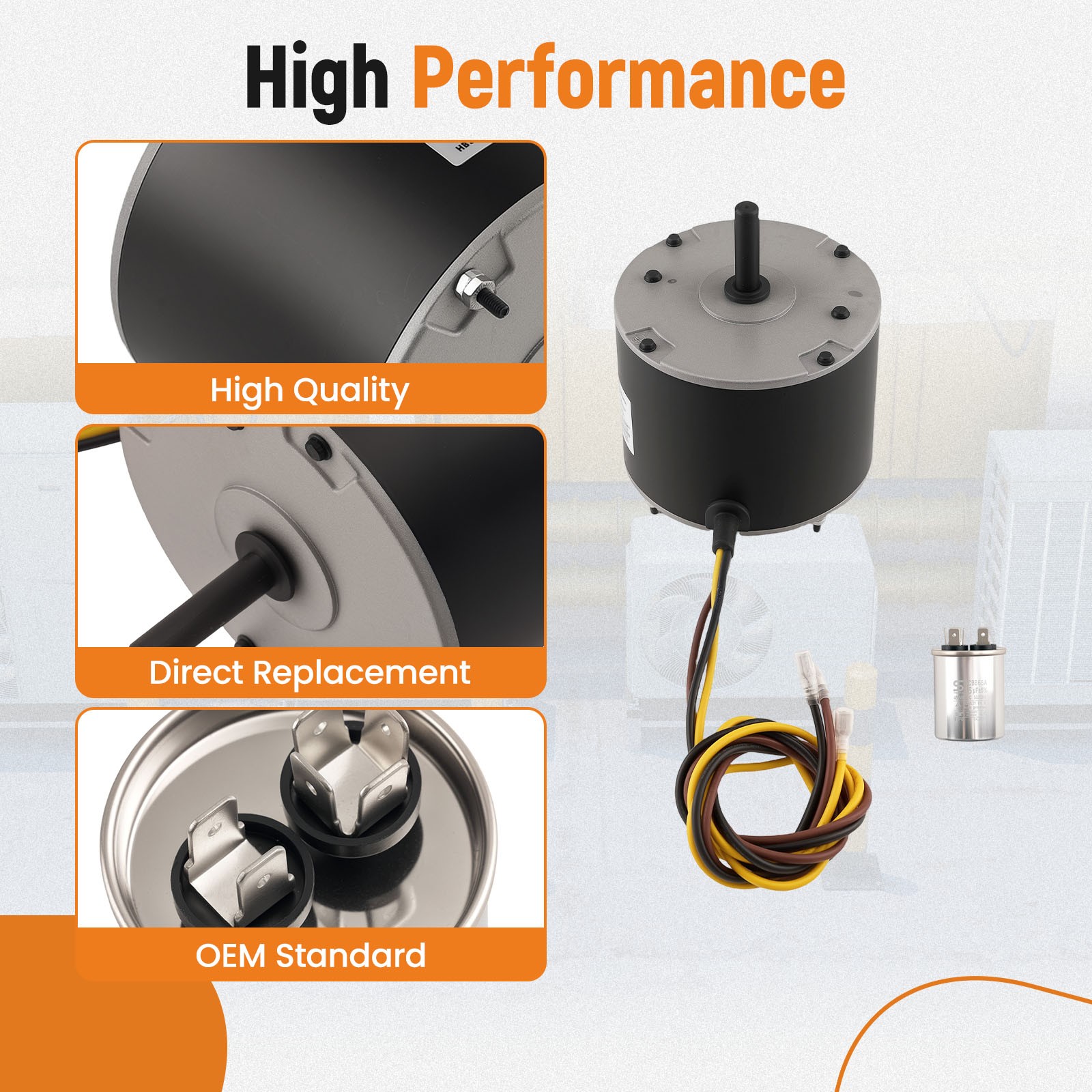 Fan Motor For Zhongshan Broad-Ocean 1/4 HP 208V-230Volt Y7S623C835L HC39GE226
