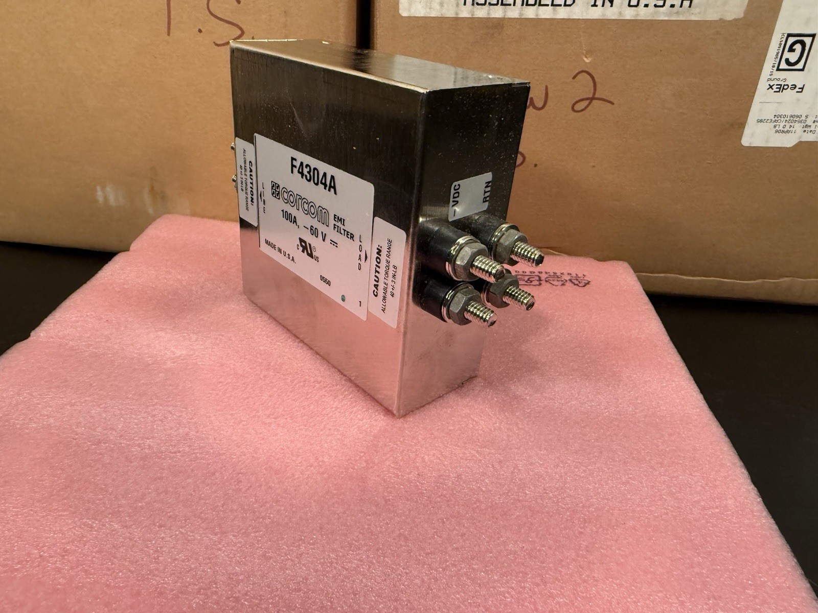 CORCOM F4304A TYCO EMI FILTER 100A -60V