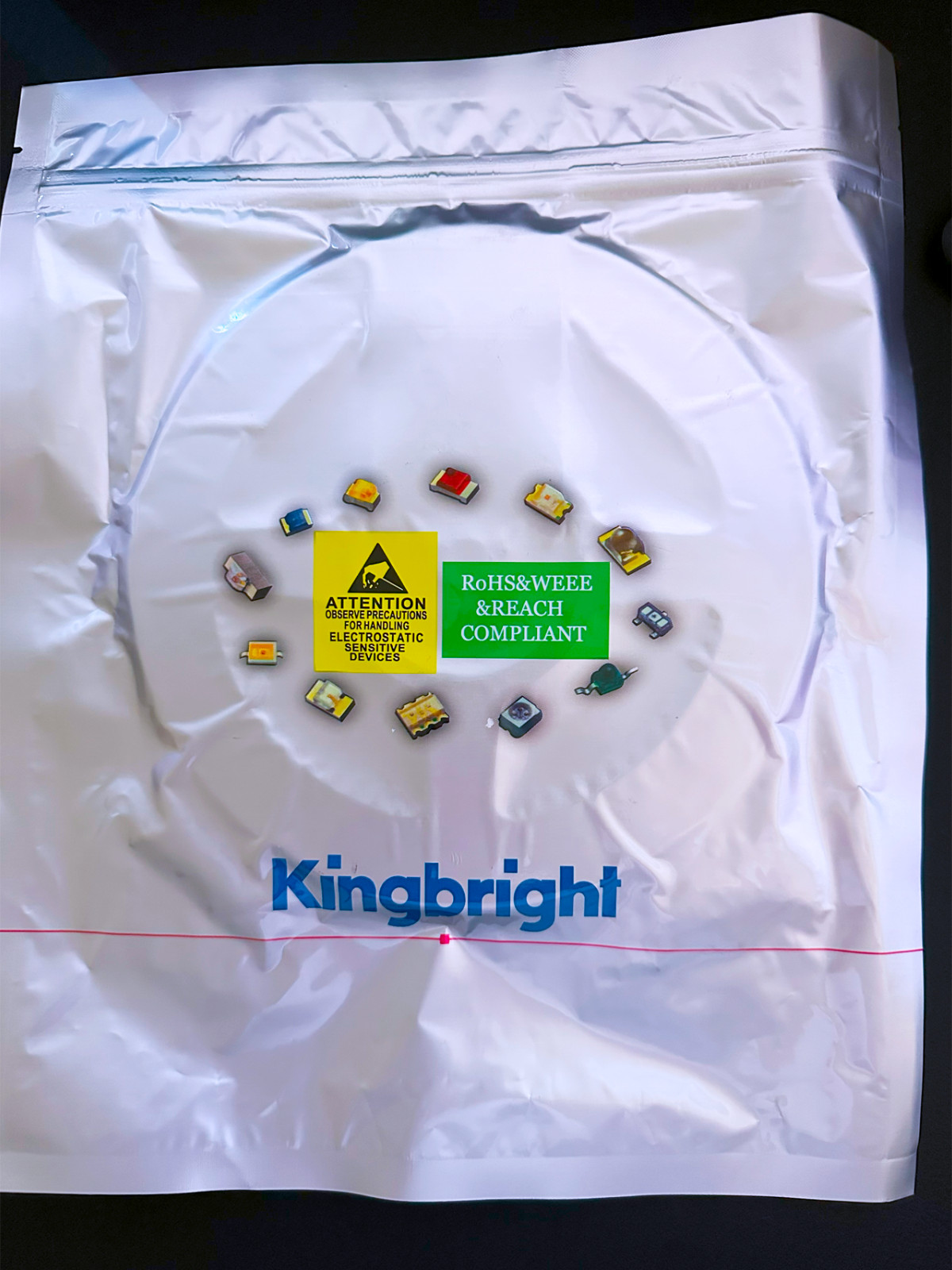 2000Pcs KPT-2012ZGC Kingbright SMD Low Power Green LED 20mA 3.3V 0805