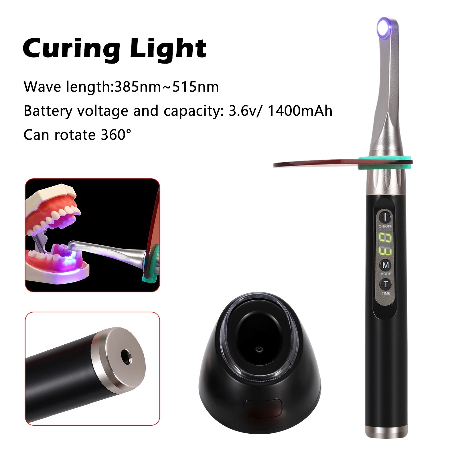 Woodpeckr Style DTE Dental iLed LED 1 Second Curing Light Lamp 2600 mw/cm2