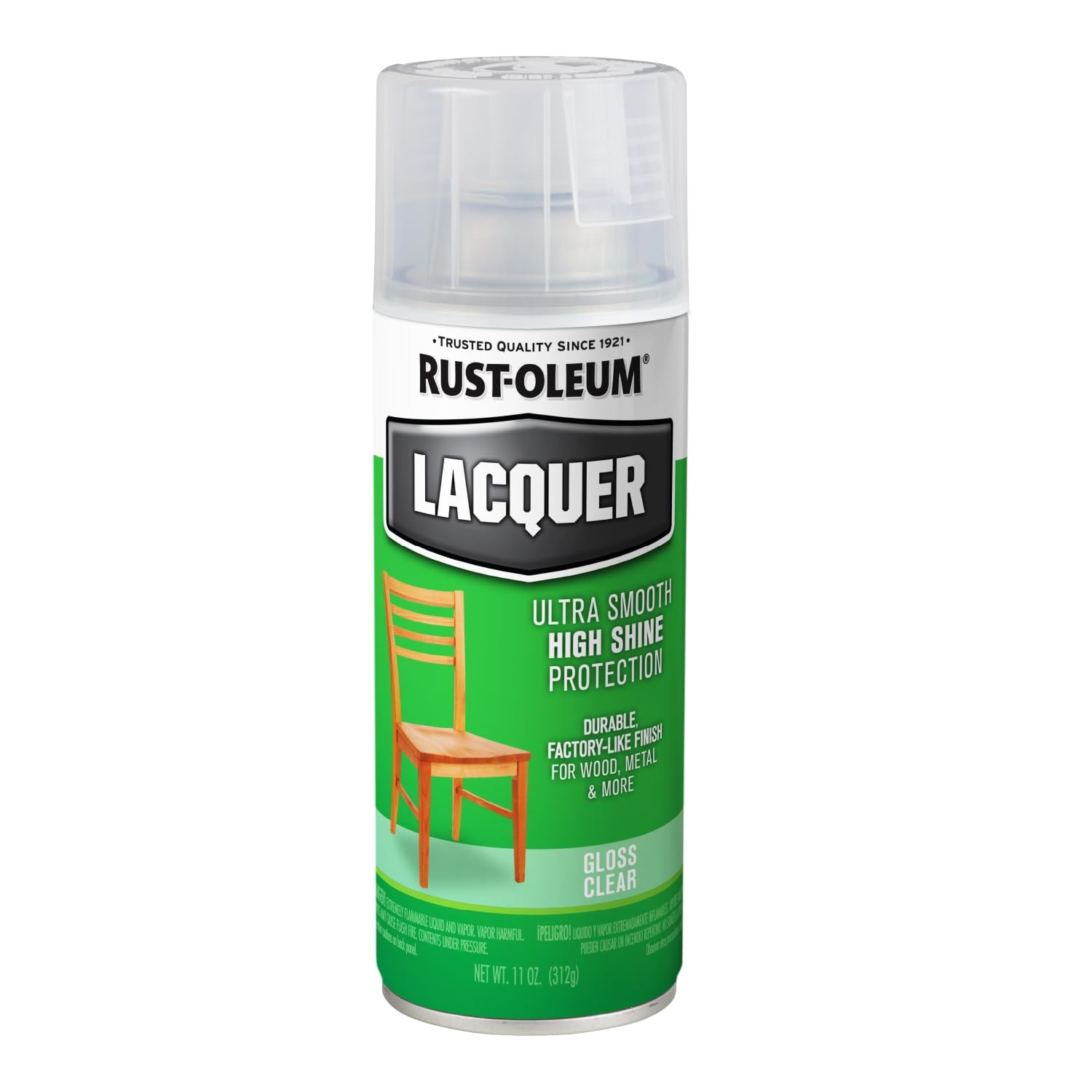 Rust-Oleum 1906830 Lacquer Spray Paint, 11 oz, 11 Ounce (Pack of 1), Clear,Spray