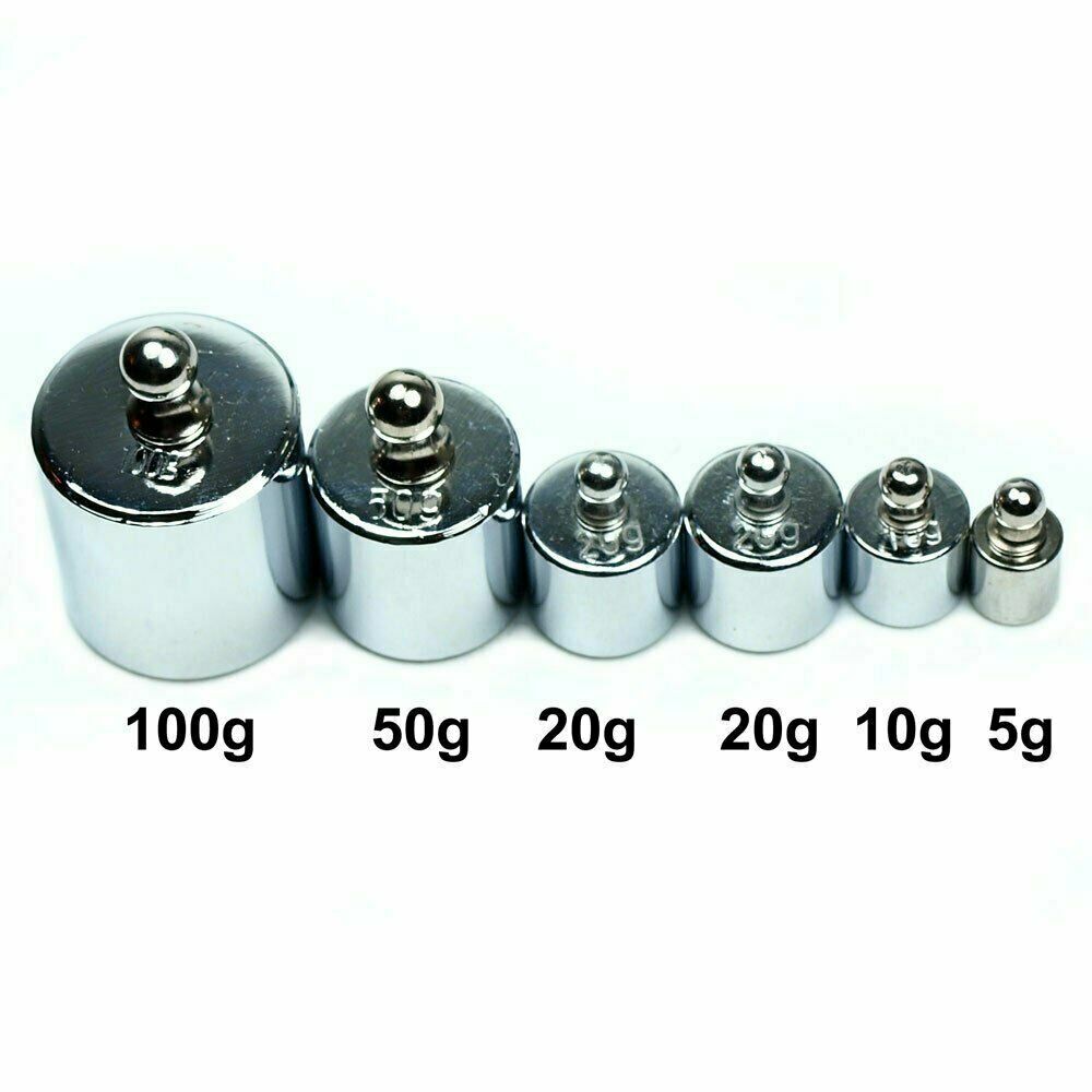 200g calibration weight set with 5g 10g 20g 50g 100g weights