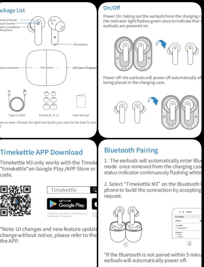 Timekettle M4 PRO Bluetooth Translator Earbuds, Noise Cancellation