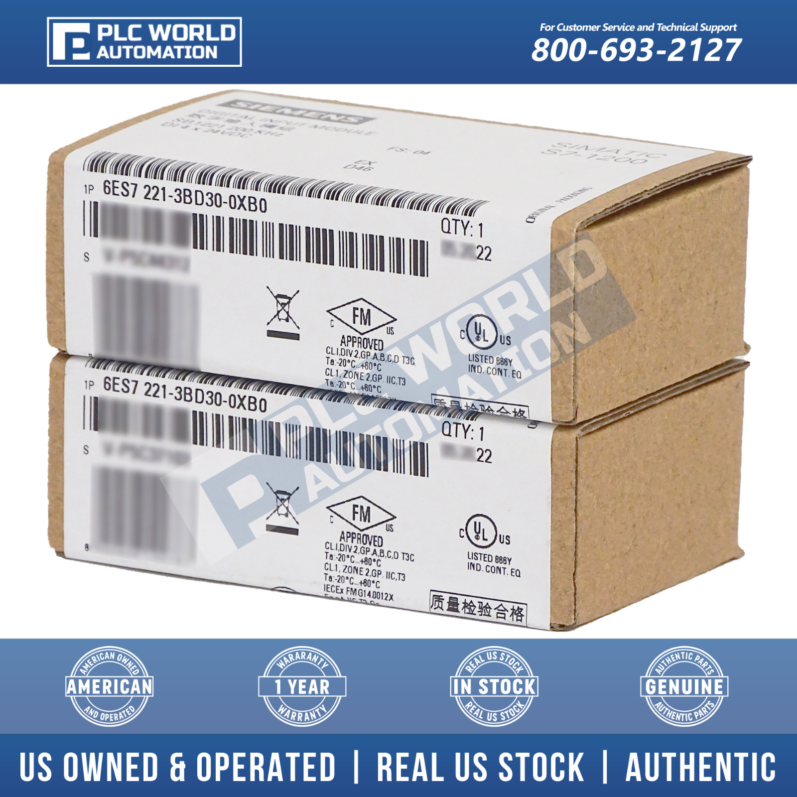 Siemens 6ES7221-3BD30-0XB0 | 6ES7 221-3BD30-0XB0 SB1221, New Sealed, 2 Year Wty