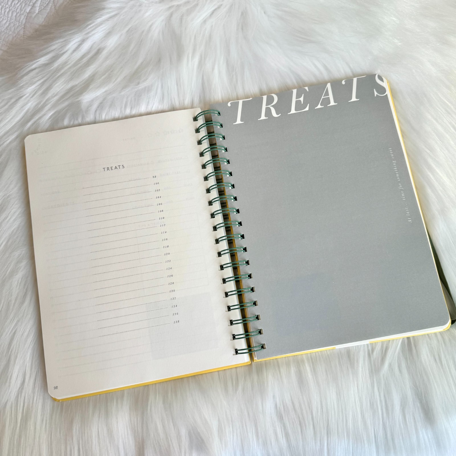 NEW Papier Yellow Recipe Journal Oranges Design Spiral Bound Notebook