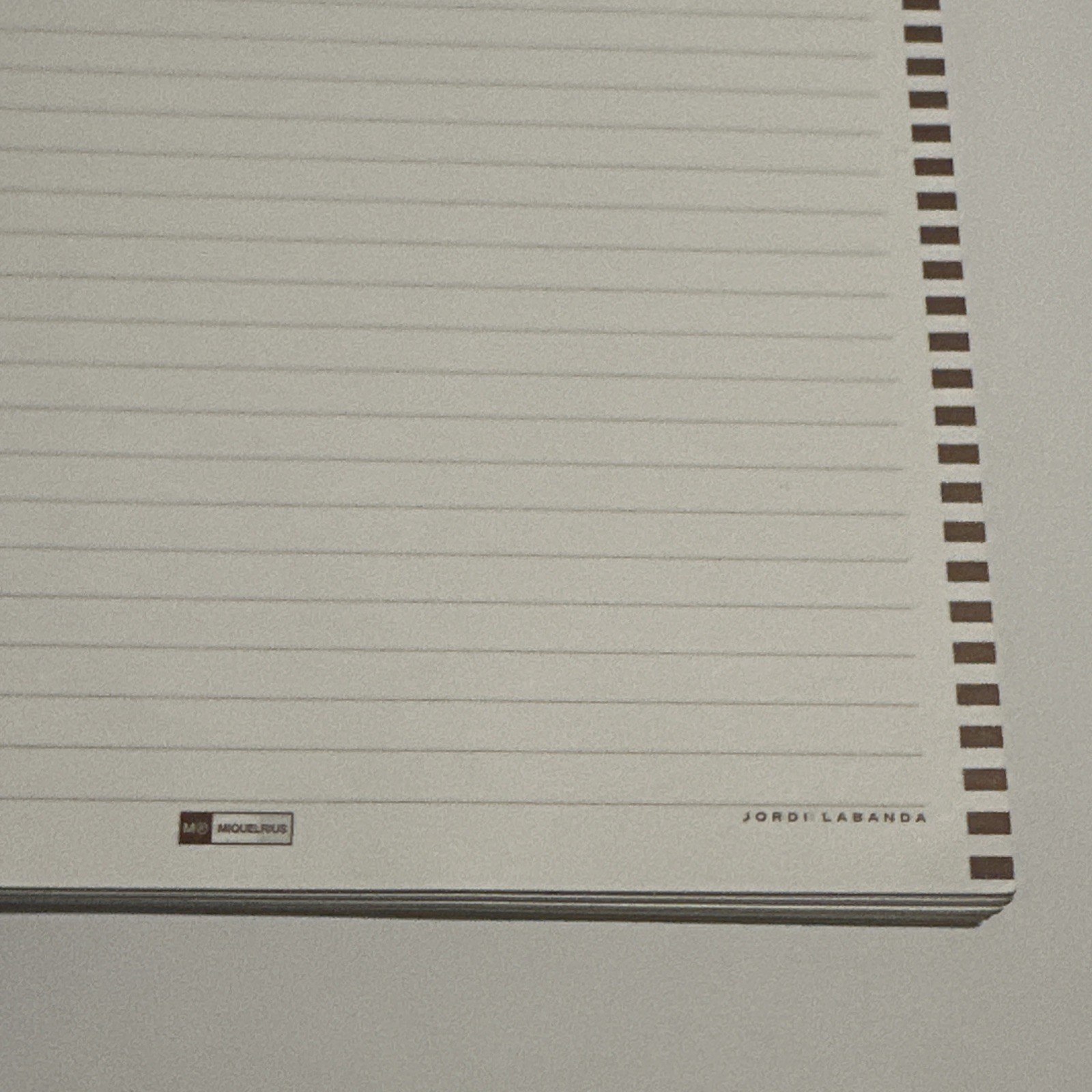 JORDI LABANDA LARGE SPIRAL RING NOTEBOOK GRID RULED MADE IN SPAIN deadstock