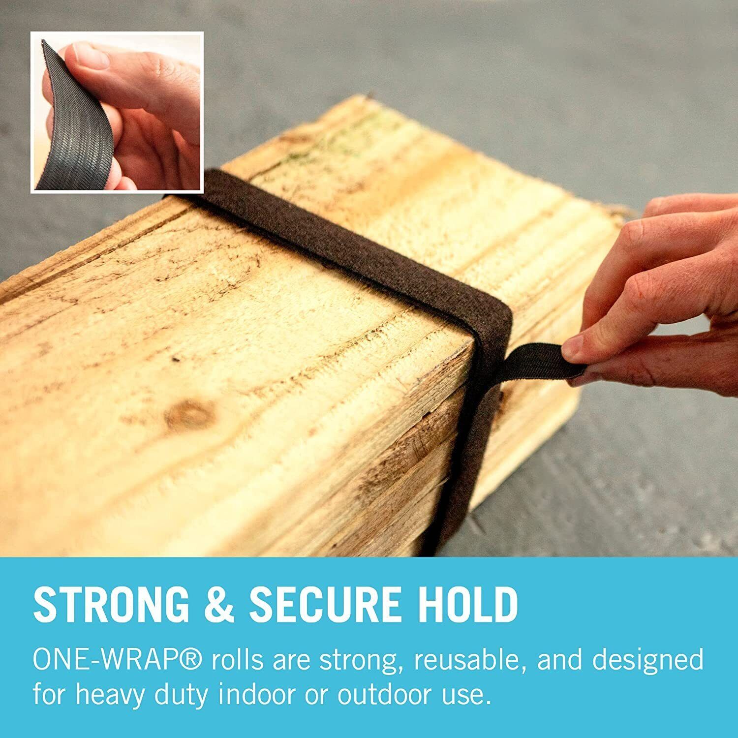 VELCRO® Brand Hook and loop ONE-WRAP® double sided Strap for Cable Tidy