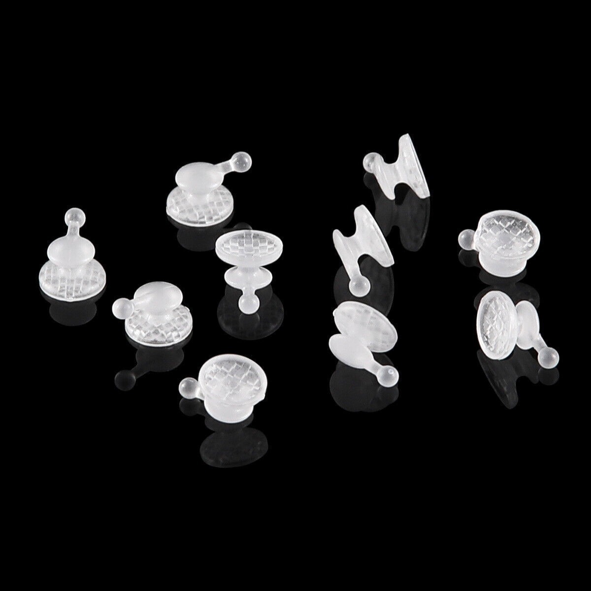 Dental Orthodontic Ceramic Lingual Buttons Round Rectangular/Round with hook