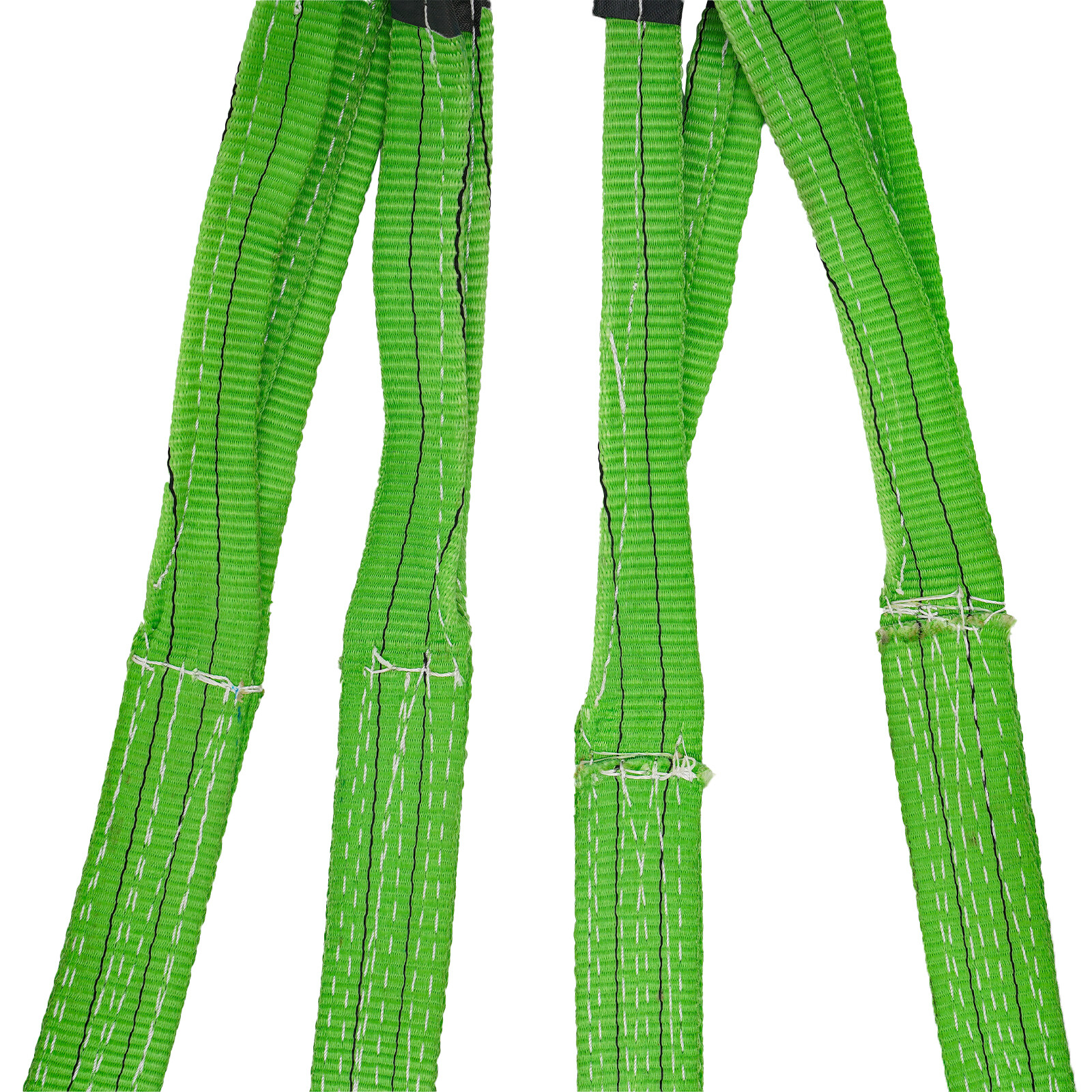 6T/13227 lbs 4.9ft 2.17in Chain Sling Polyester Lifting Sling with 4 Hooks NEW