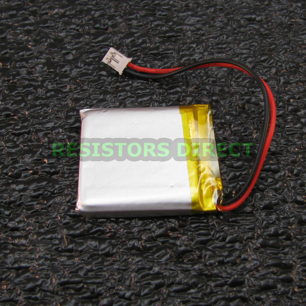 Lithium Ion Polymer 3.7v Rechargeable Battery 600mAh Project Arduino LiPoly Y24