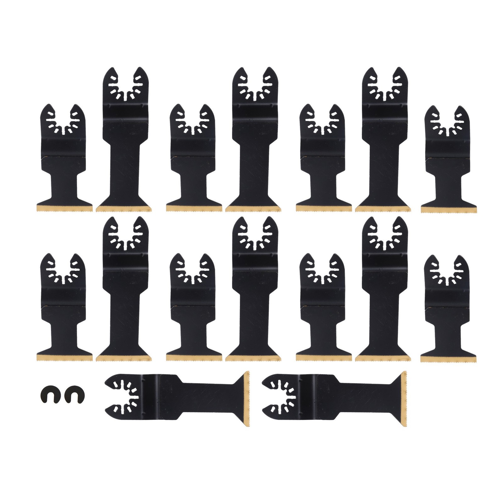 Titanium Oscillating Tool Blades 16 PCS Extended Multi Tool Cutting Blades