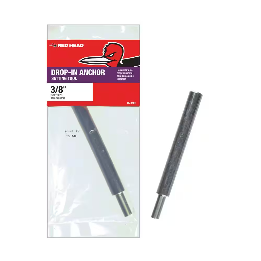 3/8 In. Solid Drop-In Anchor Setting Tool