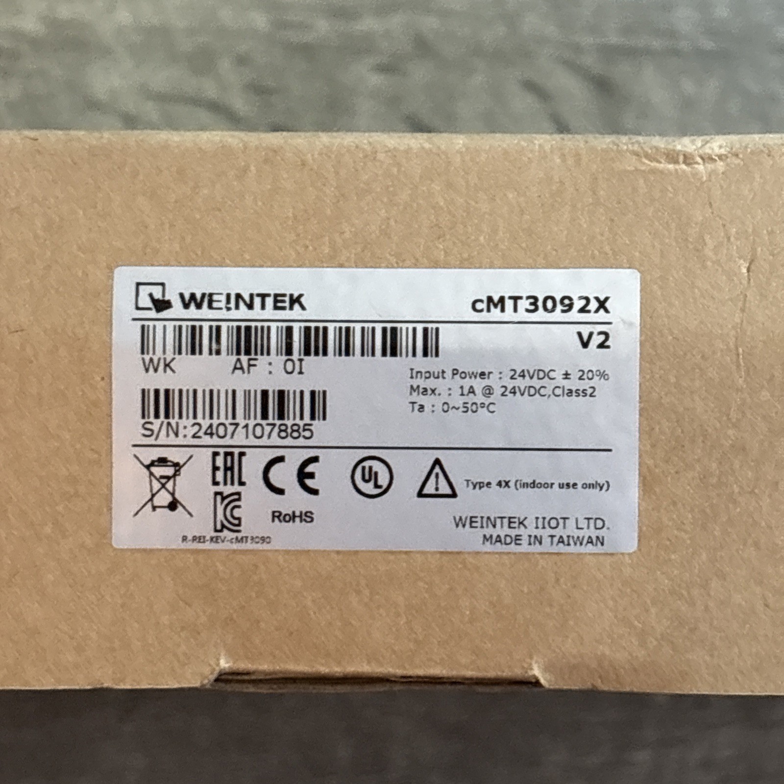 Maple Systems WEINTEK CMT3092X With Cracked Screen everything Else Is Functional