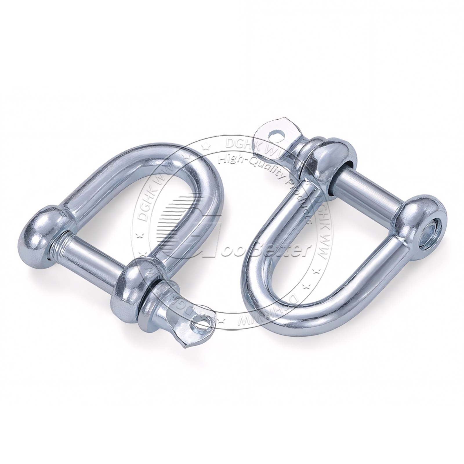 M6-M50 Galvanised Steel Lifting Towing Bow Dee D Link Shackles 0.02 Ton to 9 Ton