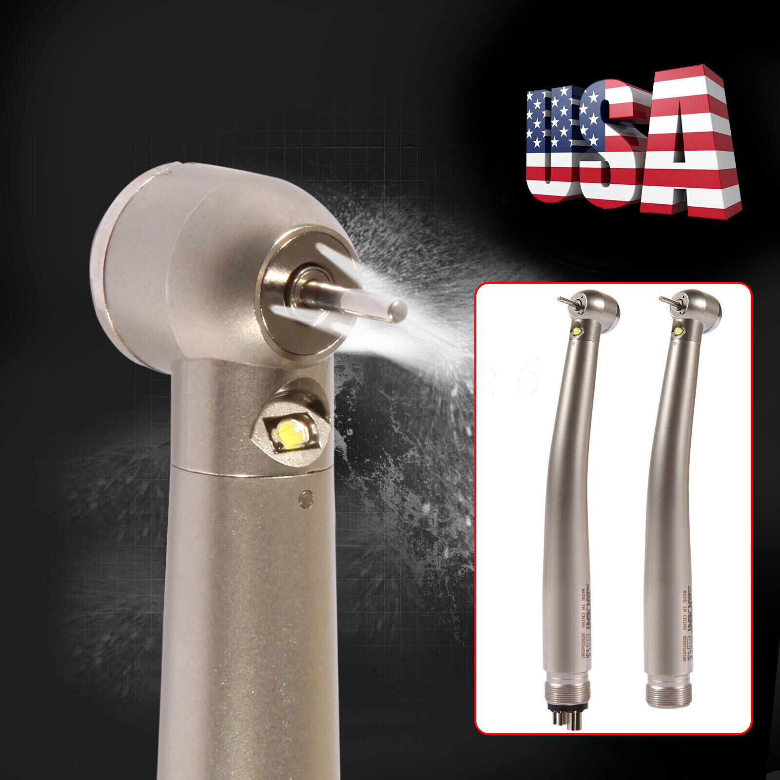 Estilo NSK Dental Pieza mano LED de alta velocidad Pana MAX EK LED 2 & 4Hole USA