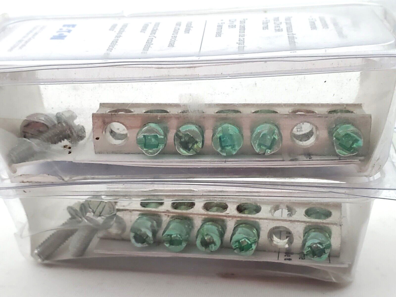 Lot of 2 Eaton GBK5CS 5 Terminal Ground Bars FOR TYPE CH & BR Load Centers