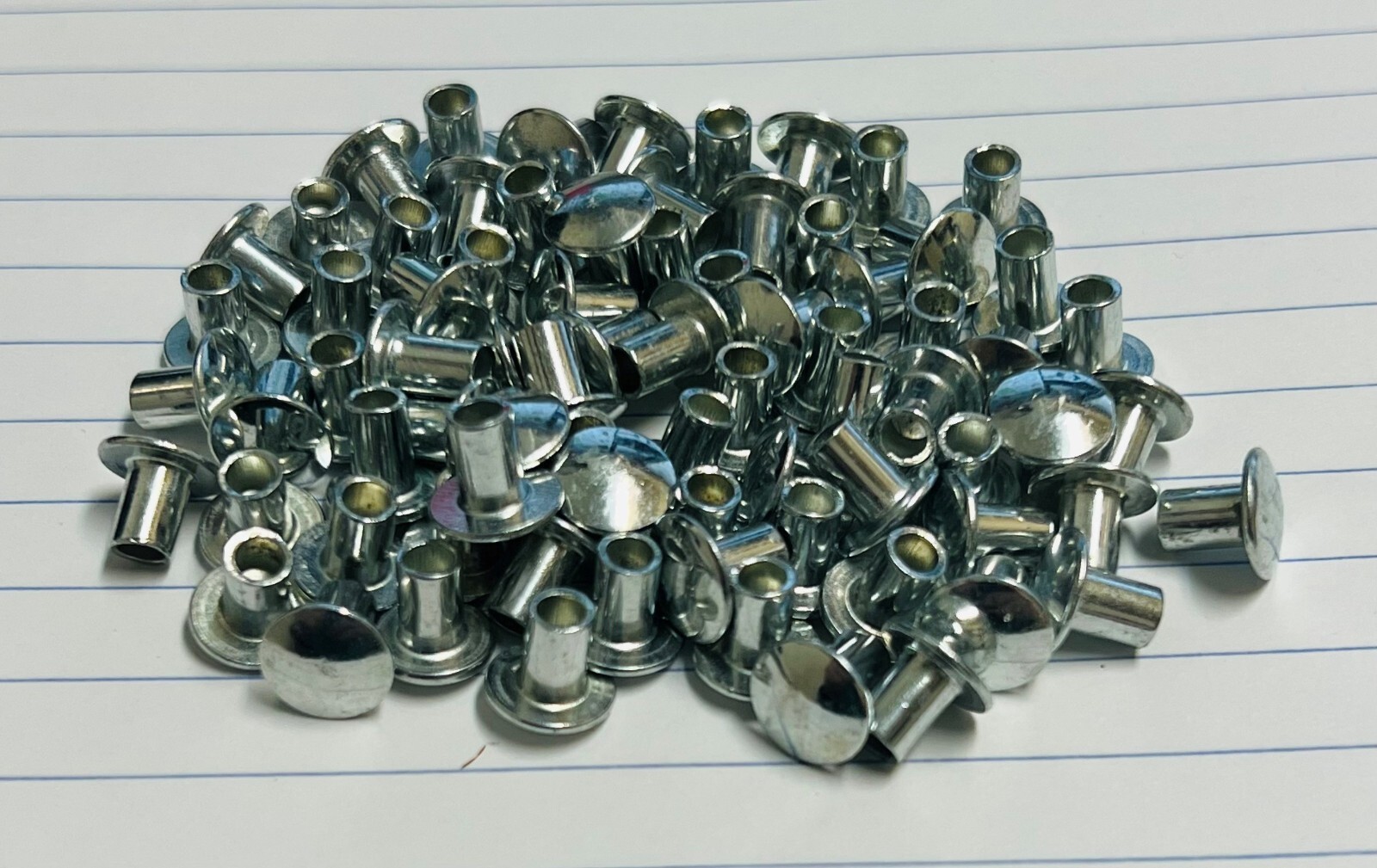 Steel Semi Tubular Rivets 3/16″ x 9/32″ x 3/8″ Zinc Plated Truss Choose Pkg Qty