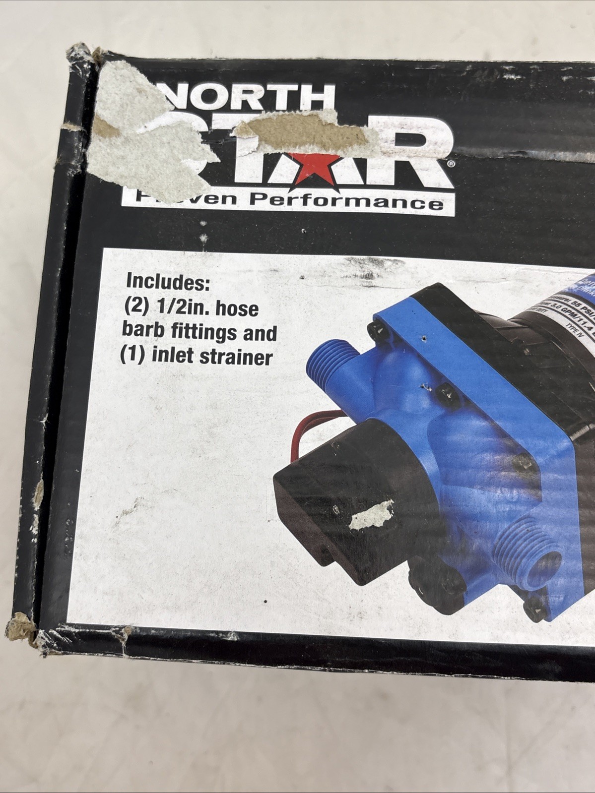 NorthStar 12 Volt On-Demand RV Potable Water Pump – 3.0 GPM – 1/2in. NPS-M Ports