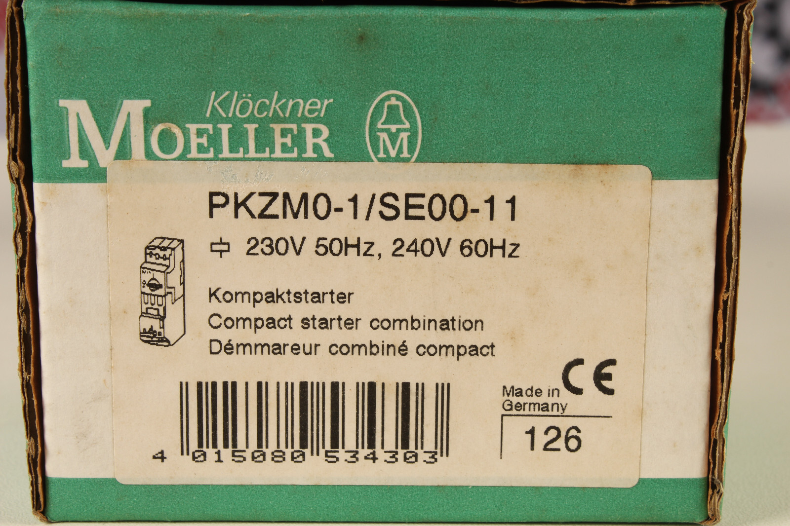 Moeller PKZM0-1/SE00-11 (compact starter combination) – 6 months warranty