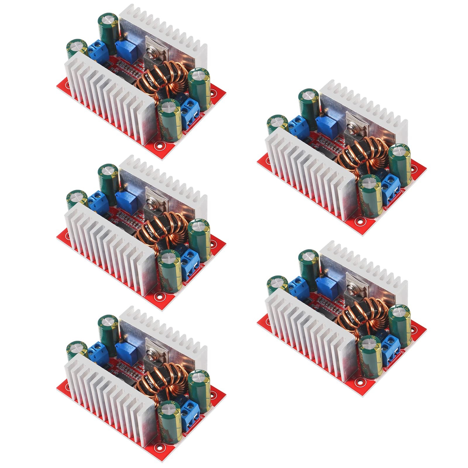 5Pcs 400W 15A DC-DC Boost Converter Step Up Module, DC 8.5V-50V to 5PCS