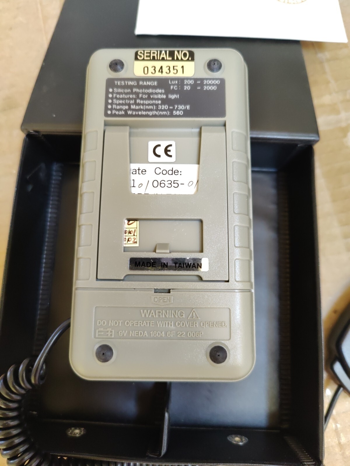 SPER Scientific Light Meter LUX/FC – Model 840020C – NIST Calibration