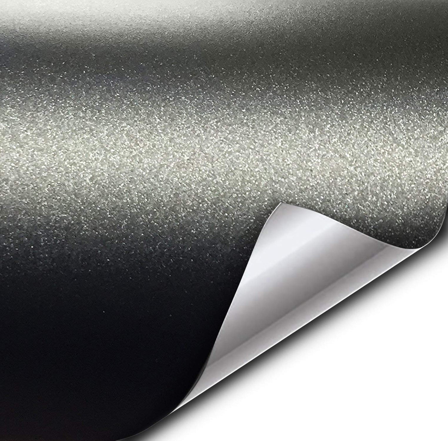 VViViD+ Matte Metallic Black Premium Vinyl Wrap (1ft x 5ft) 1ft x 5ft