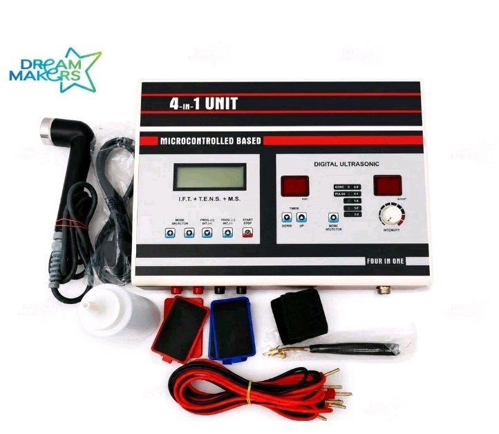 Equipment 4- In-1 combo New Combo Advance US Physio Therapy Machine/free Shippin